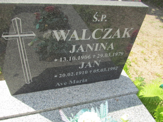 Janina Walczak 1906 Szydłowo - Grobonet - Wyszukiwarka osób pochowanych