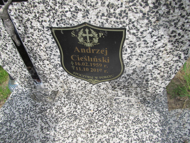 Andrzej CIEŚLIŃSKI 1959 Szydłowo - Grobonet - Wyszukiwarka osób pochowanych