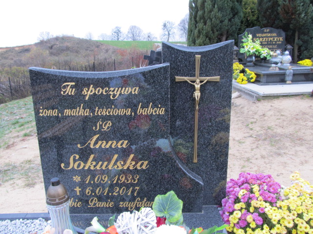 Anna SOKULSKA 1933 Szydłowo - Grobonet - Wyszukiwarka osób pochowanych