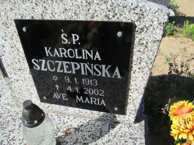 Karolina SZCZEPIŃSKA 1913 Szydłowo - Grobonet - Wyszukiwarka osób pochowanych