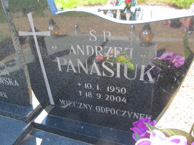 Andrzej PANASIUK 1950 Szydłowo - Grobonet - Wyszukiwarka osób pochowanych