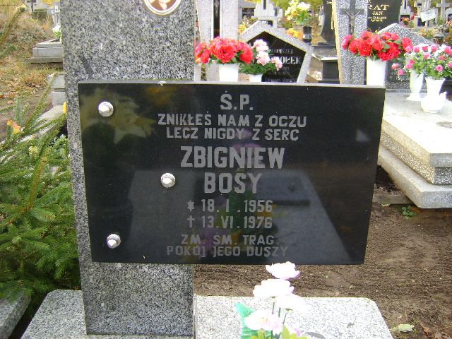Zbigniew BOSY 1956 Szydłowo - Grobonet - Wyszukiwarka osób pochowanych
