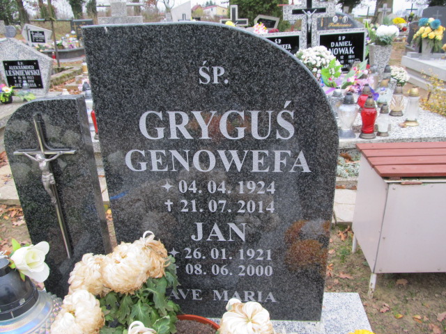  GRYGUŚ 1924 Szydłowo - Grobonet - Wyszukiwarka osób pochowanych