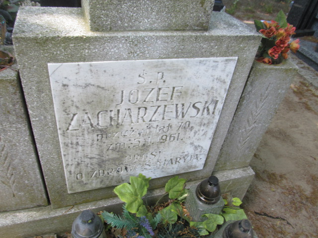 Józef ZACHARZEWSKI 1890 Szydłowo - Grobonet - Wyszukiwarka osób pochowanych