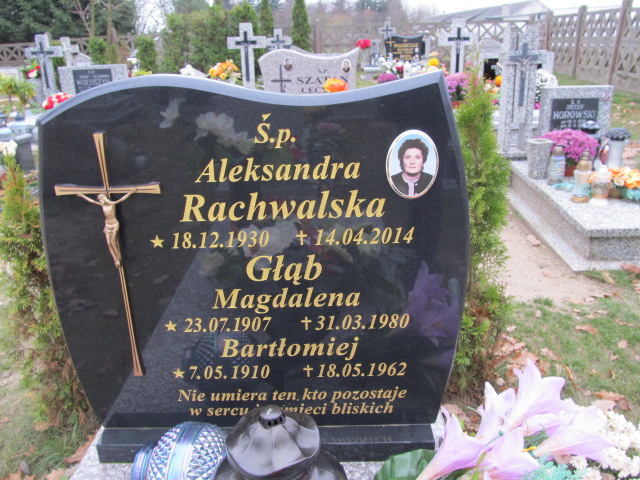 Aleksandra RACHWALSKA 1930 Szydłowo - Grobonet - Wyszukiwarka osób pochowanych